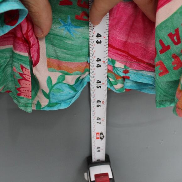 Paper Heart Dress Womens Small Tarot Hearts Maxi Strappy Boho Summer Colorful - Picture 10 of 10